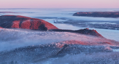 黑河百里霧凇如夢(mèng)似幻